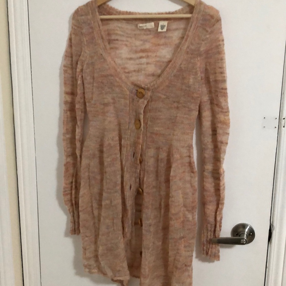 NWOT anthropologie sleeping on snow long cardigan